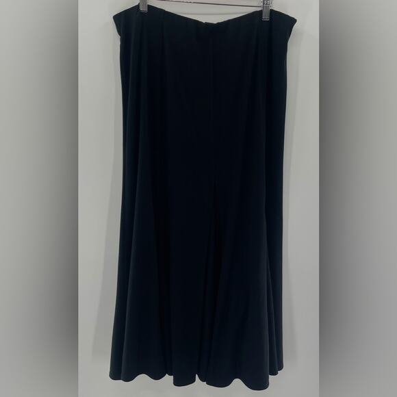 Cabi Black Casual Knit Pull On Stretch Full Midi Skirt Size XL - Picture 4 of 6